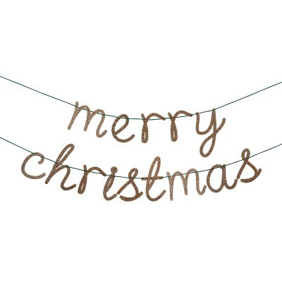 Grinalda Merry Christmas dourado