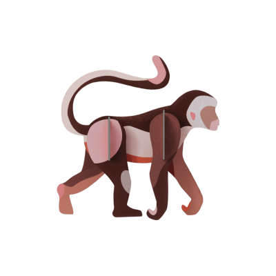 Mini macaco decorativa para parede