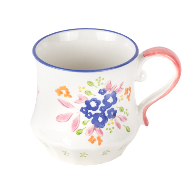 Caneca azul e rosa