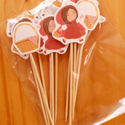 Palitos para bolos Capuchinho Vermelho