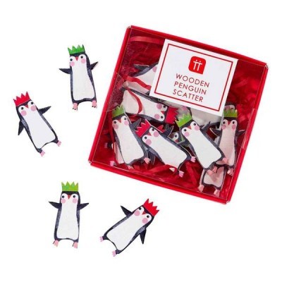 Pinguins de decoração de mesa