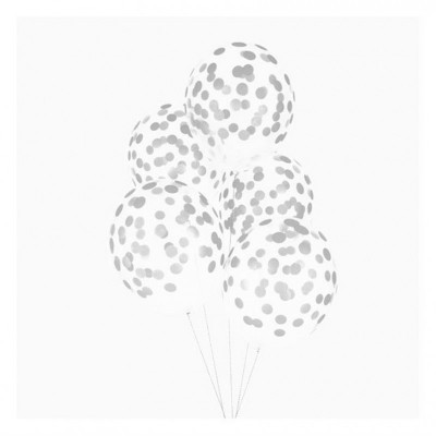 Balões bolas prateadas