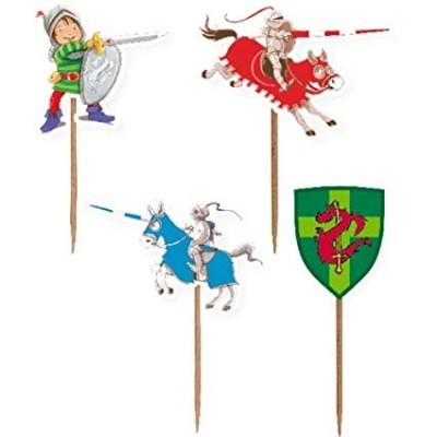 Toppers e forminhas para Cupcakes Cavaleiro