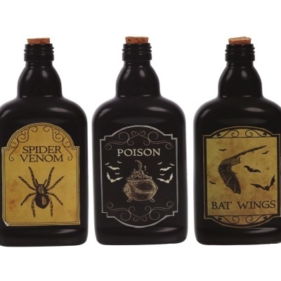 Garrafa de vidro Halloween