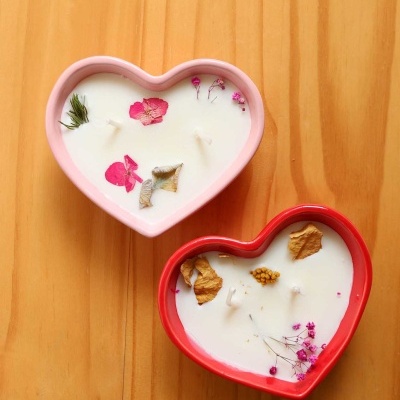 Vela de soja aromática