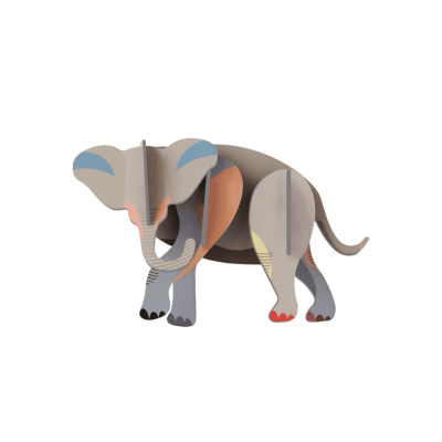 Mini elefante decorativo para parede