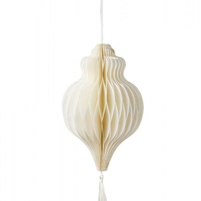 Balão de papel creme