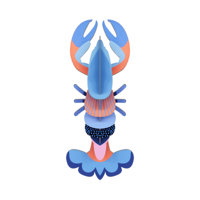 Mini Lagosta decorativa para parede