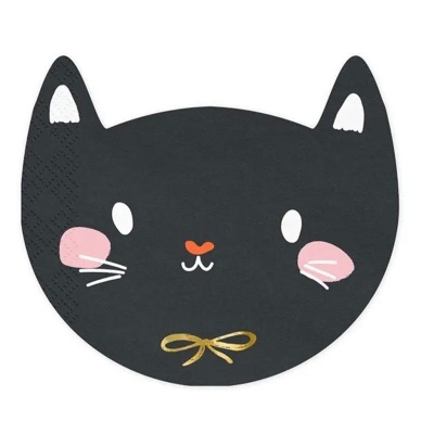 guardanapos gato preto