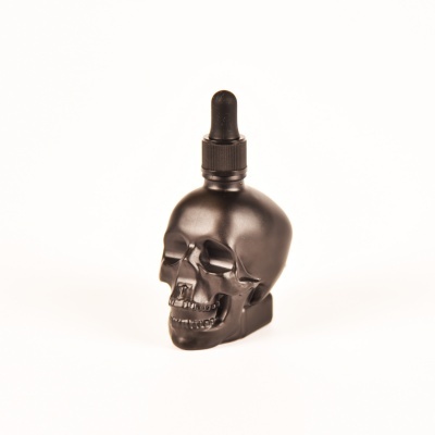 FRASCO CAVEIRA CONTA-GOTAS PRETO