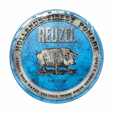 REUZEL BLUE POMADE STRONG HOLD HIGH SHEEN 113 GRS  RBPH113