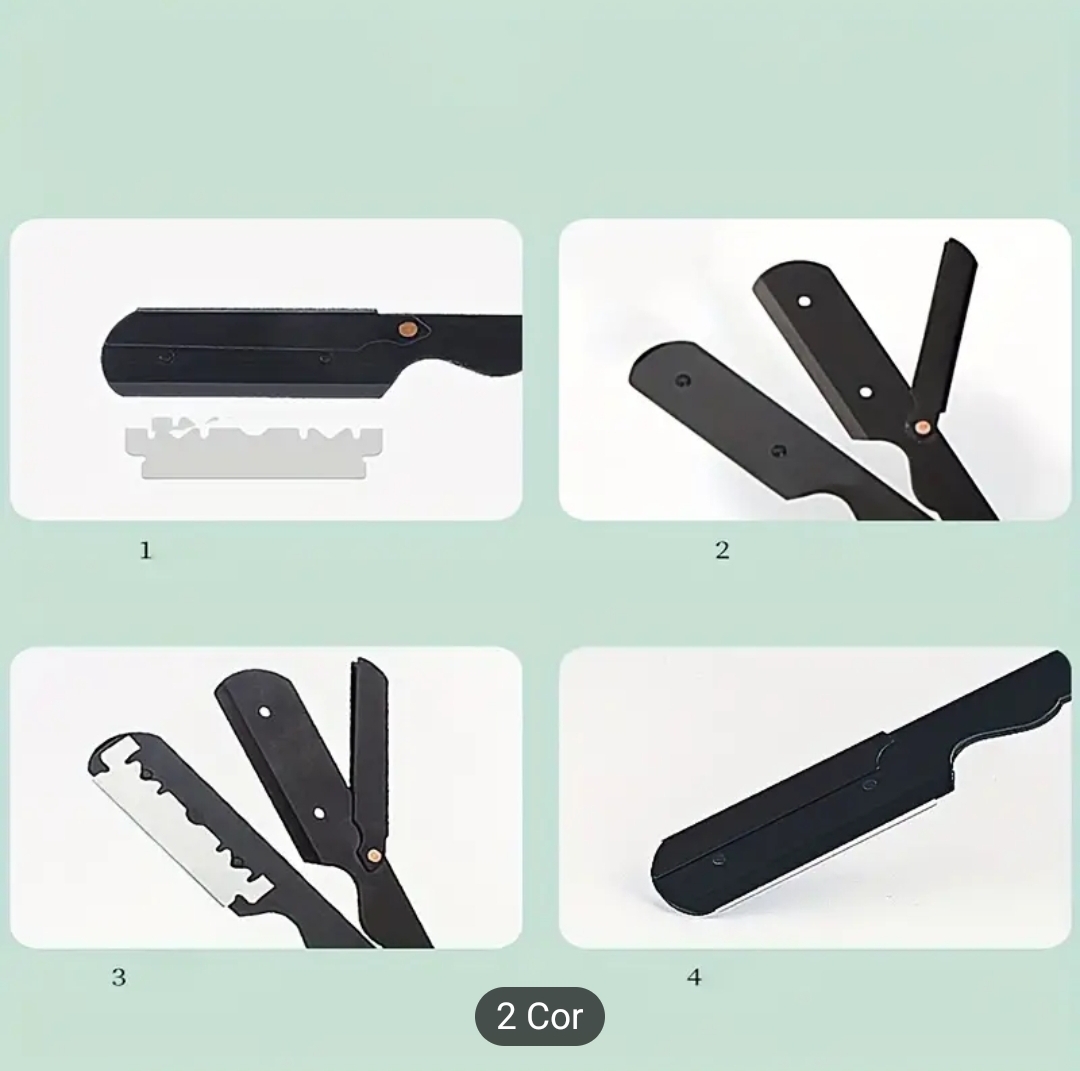 BARBERSHOP NAVALHA PROFISSIONAL WHITE SPIDER