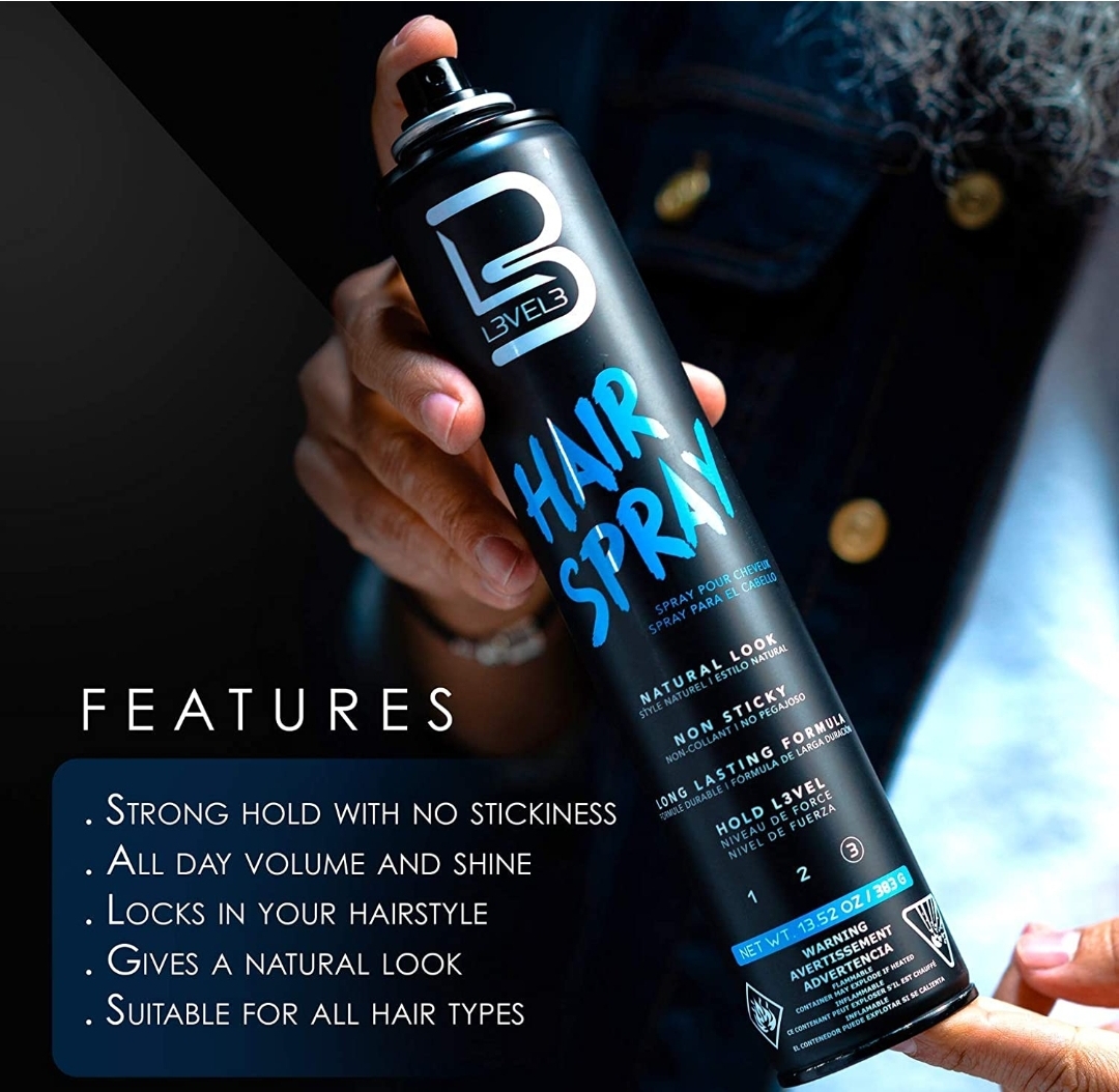 LEVEL3 LACA FORTE STRONG HOLD HAIR SRAY NATURAL LOOK 400ML LVL3LS400
