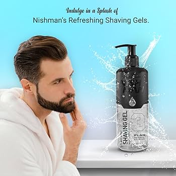 NISHMAN SHAVING GEL DE BARBEAR COM DOSEADOR EASY SHAVE N3 400ML NMN-114-03