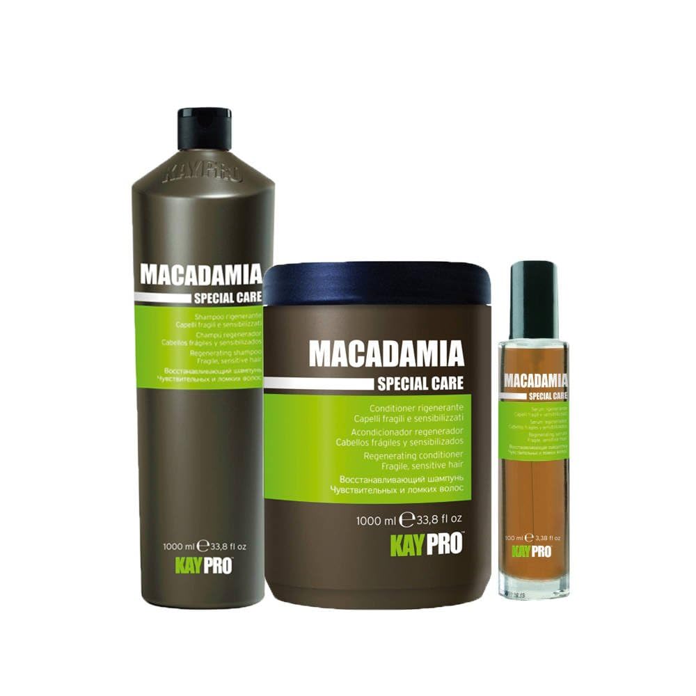 KAYPRO SHAMPOO+CONDICIONADOR+SERUM MACADAMIA CABELOS FINOS E SENSIVEIS 2100ML 18019038-1