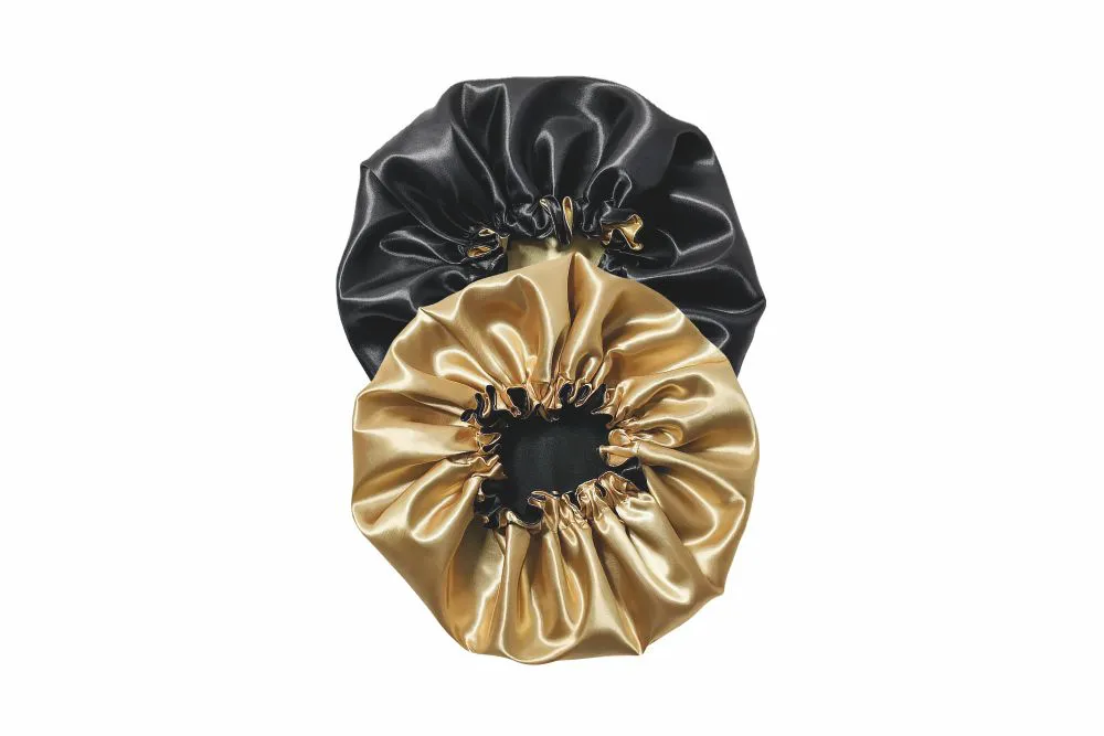 RICKIPARODI TOUCA CETIM ANTI-FRIZZ REVERSIVEL PRETA/DOURADA 45800141