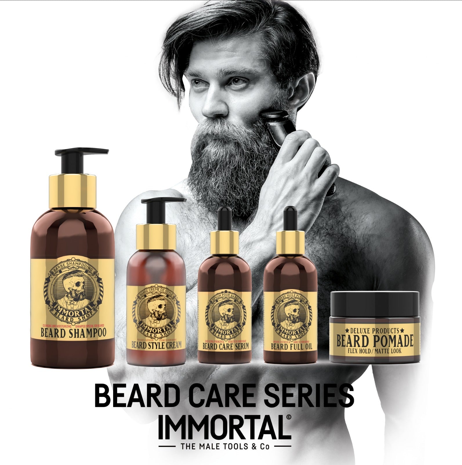 IMMORTAL BEARD POMADE POMADA BARBA 40ML IBPPB40