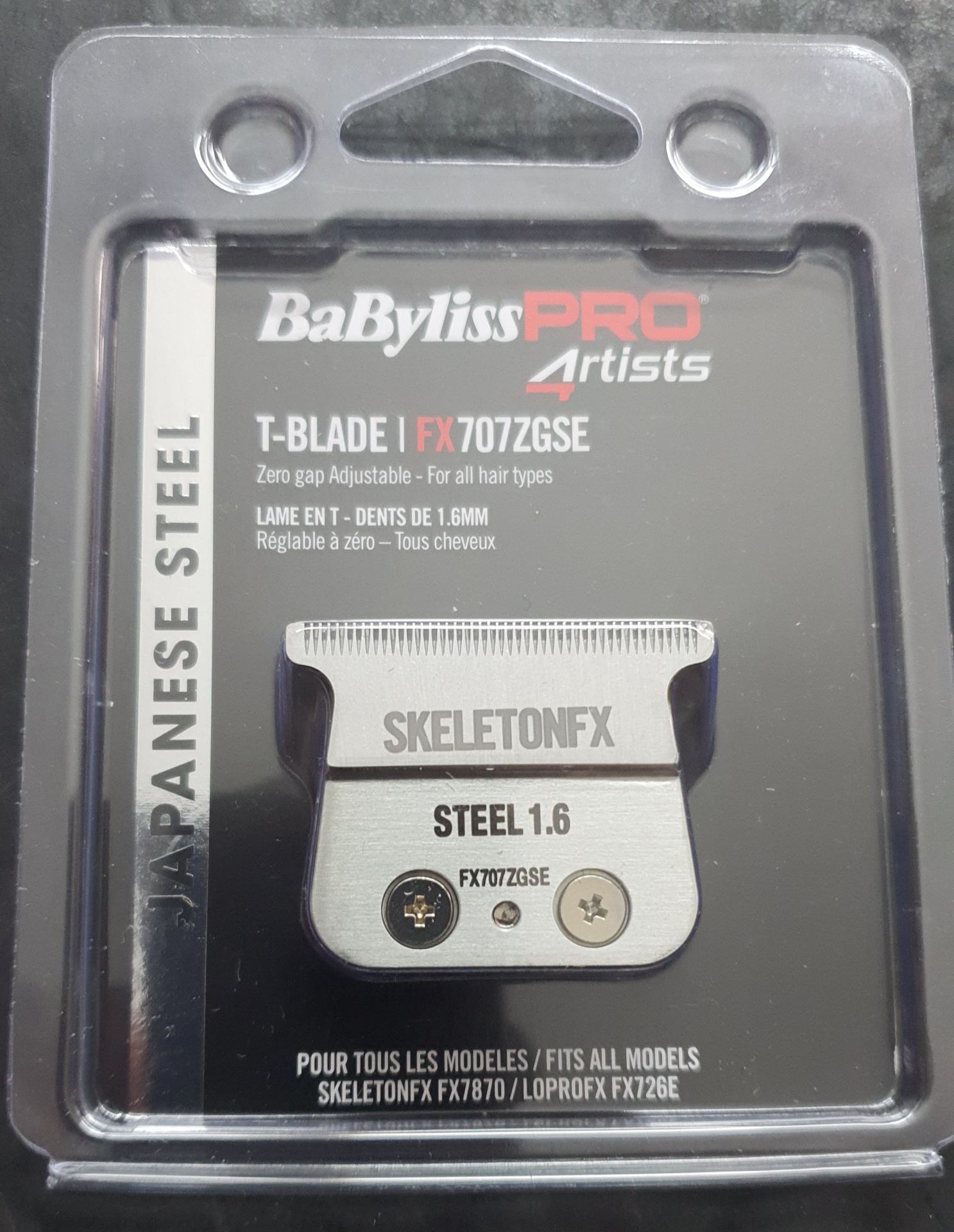 BABYLISS PRO CABEÇA SKELETON COMPLETA T-BLADE FX707ZGSE