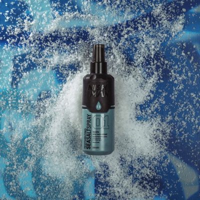 Frasco de spray para cabelo NISSA MAX SEASALTSPRAY 01 com sal grosso