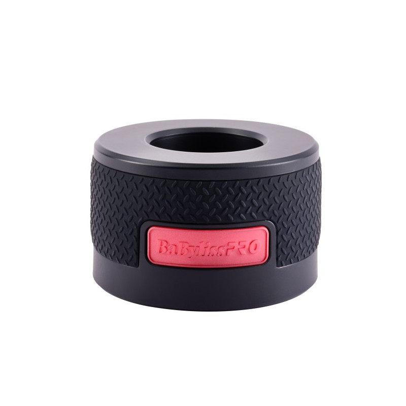 Rodinha preta com etiqueta vermelha BaBylissPRO