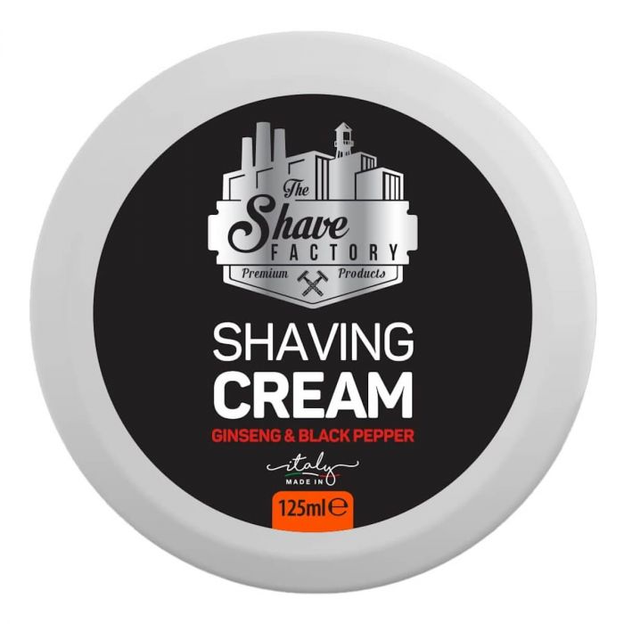 THE SHAVE FACTORY CREME DE BARBEAR TAÇA GINGSENG & BLACK PEPPER 125ML TS-9068