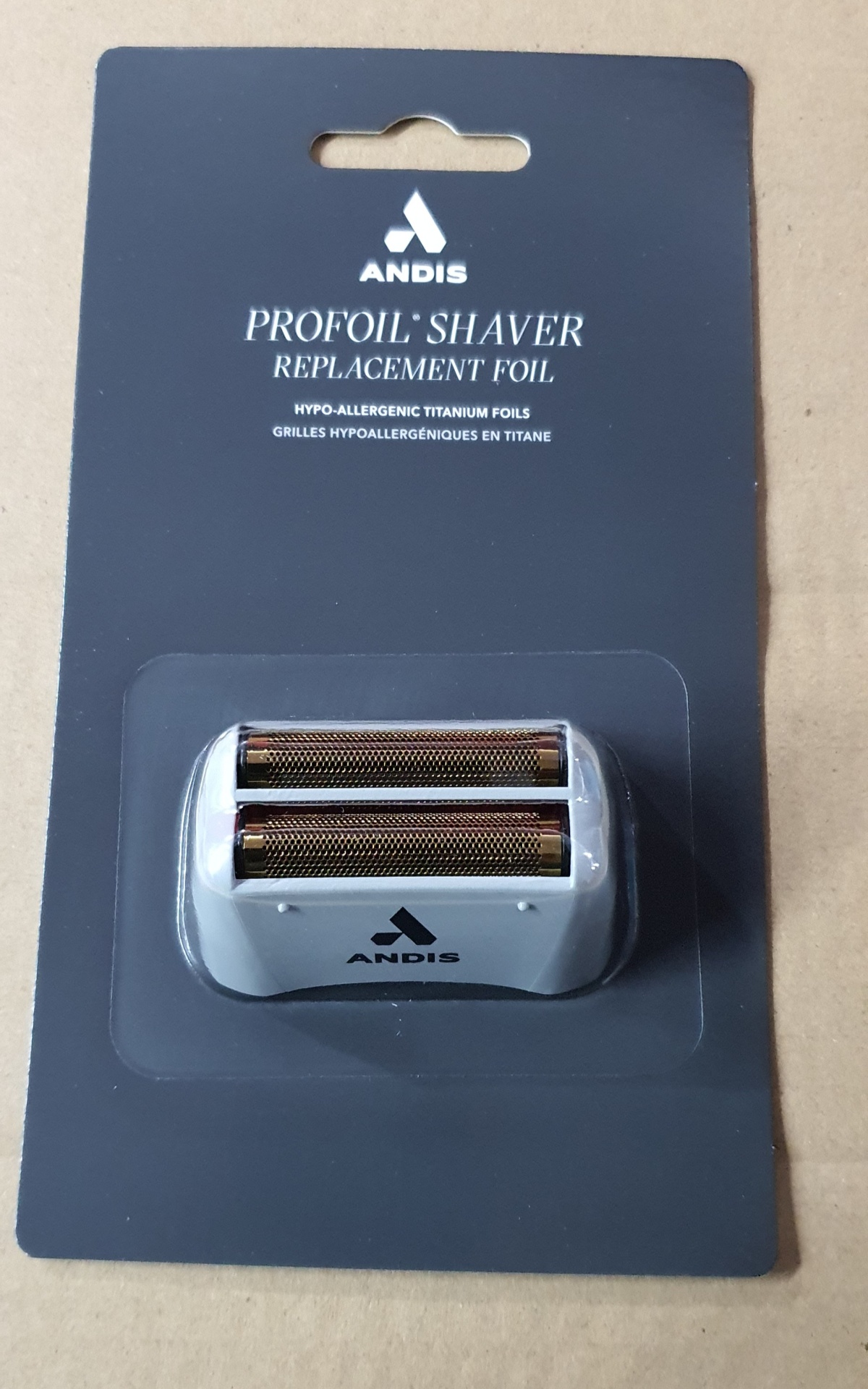 Substituto lâmina PROFOIL ANDIS para máquina barbear em embalagem preta