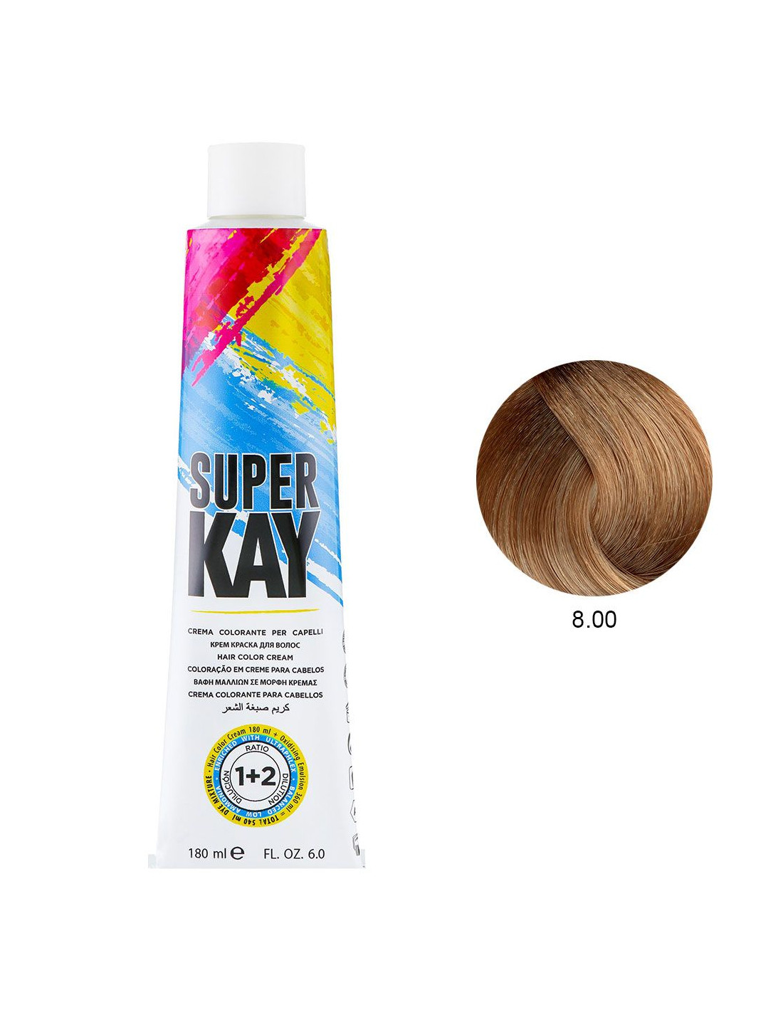 KAYPRO SUPER KAY COLORAÇÃO PERMANENTE 180ML 8.00 LOURO CLARO