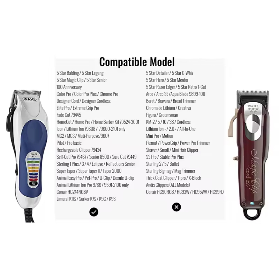 BARBERSHOP PACK 3 PENTES GUIA GENERICOS COMPATIVEL WAHL CLIPPER GUIDES  BPK3G