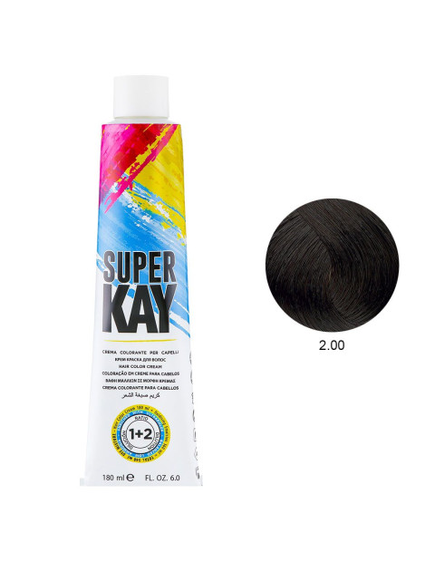 KAYPRO SUPER KAY COLORAÇÃO PERMANENTE 180ML 2.00 MORENO