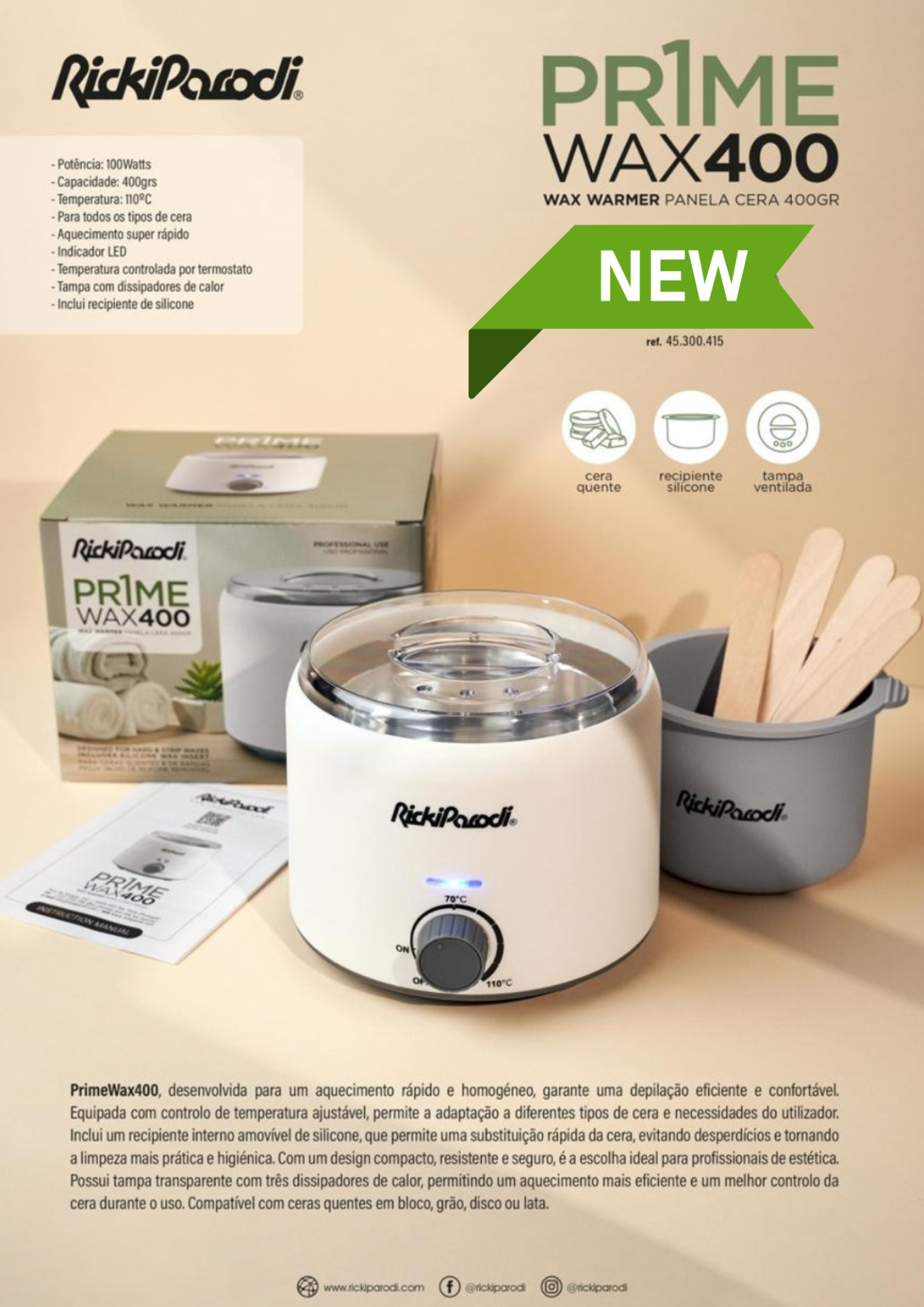 RICKIPARODI PANELA CERA PRIME WAX 400 45300415