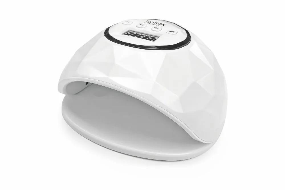 Máquina de manicure UV/LED branca com visor digital