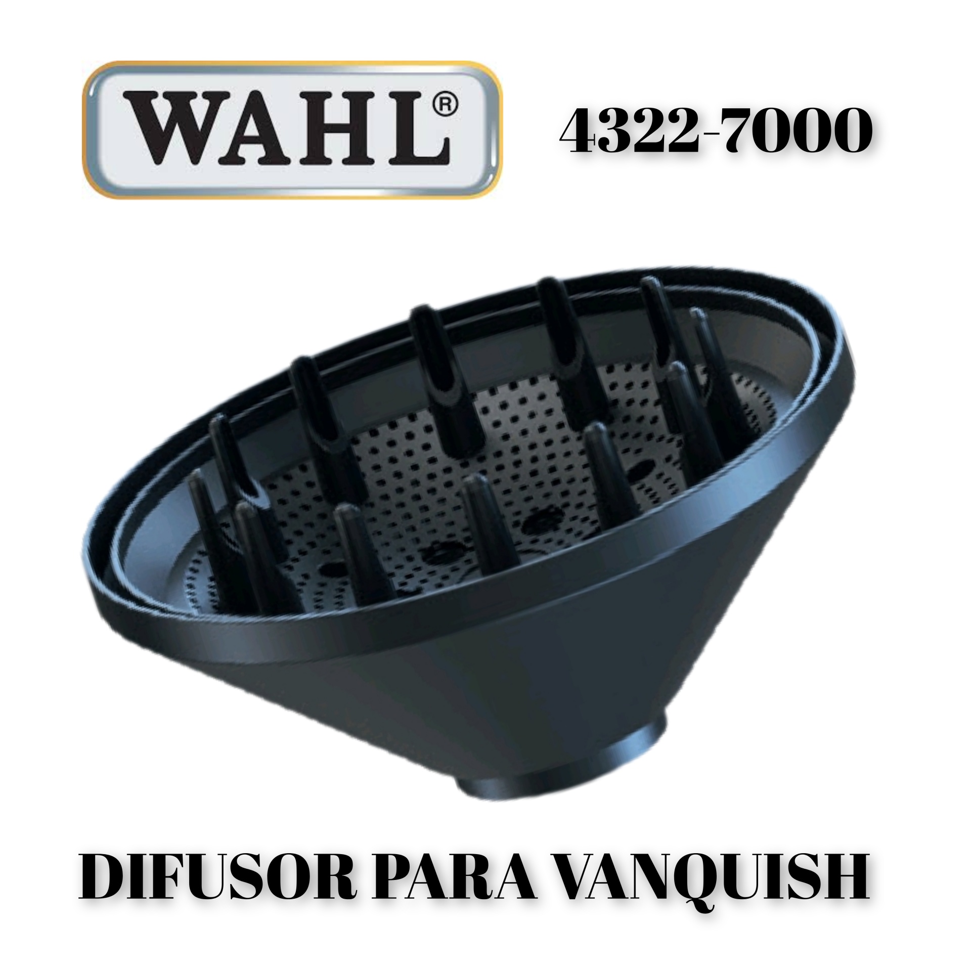 WAHL DIFUSOR SECADOR PROFISSIONAL IÓNICO VANQUISH 4322-7000 ( JANEIRO 2026 )