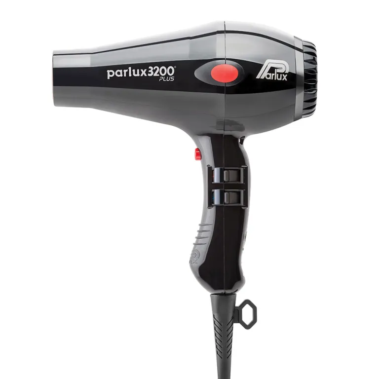 Secador de cabelo Parlux 3200 Plus preto e cinza