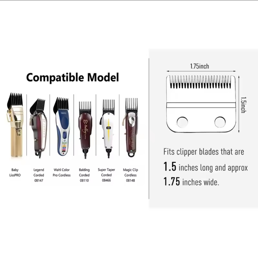 BARBERSHOP PACK 3 PENTES GUIA GENERICOS COMPATIVEL WAHL CLIPPER GUIDES  BPK3G