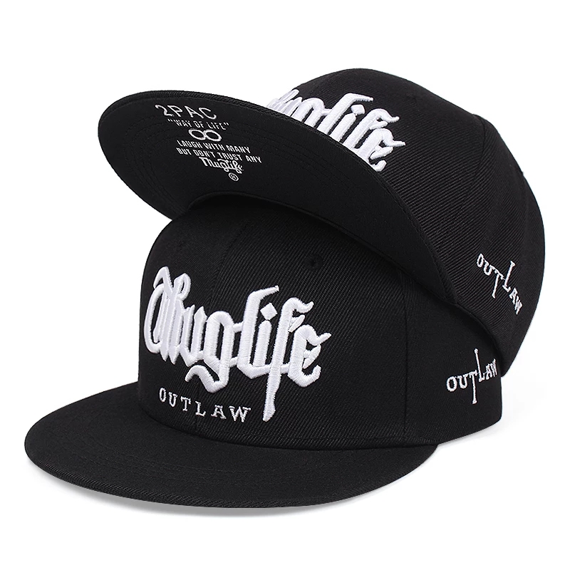 CAP THUGLIFE BORDADO AJUSTAVEL NEGRO