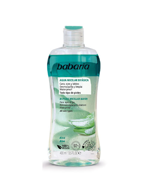 BABARIA AGUA MICELAR BIFÁSICA 400ML 31009