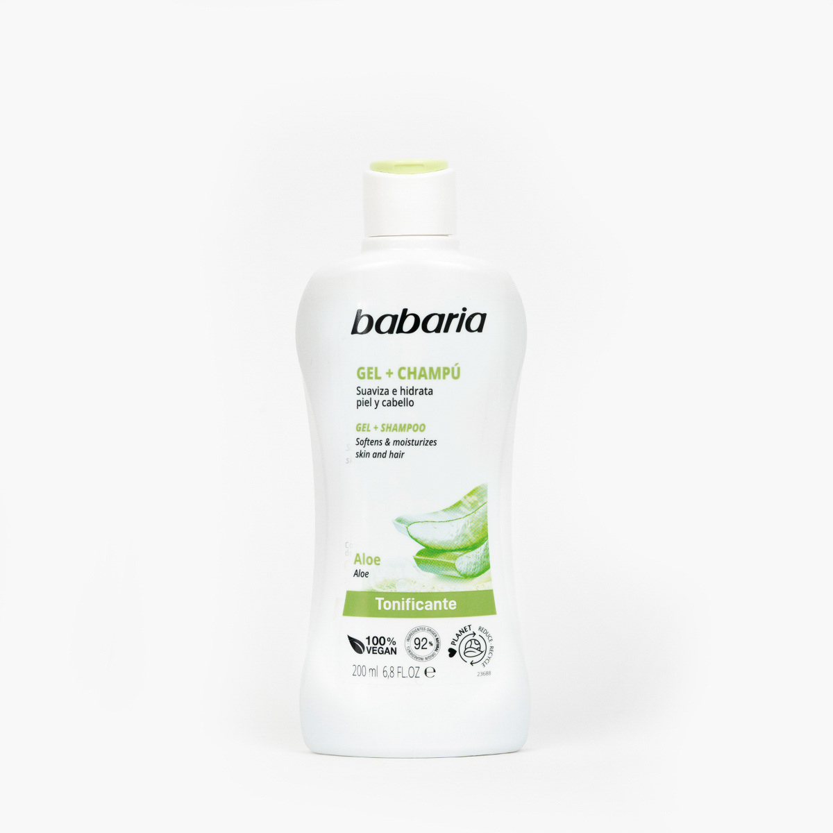 BABARIA GEL BANHO + CHAMPO ALOÉ VERA 200ML 31018