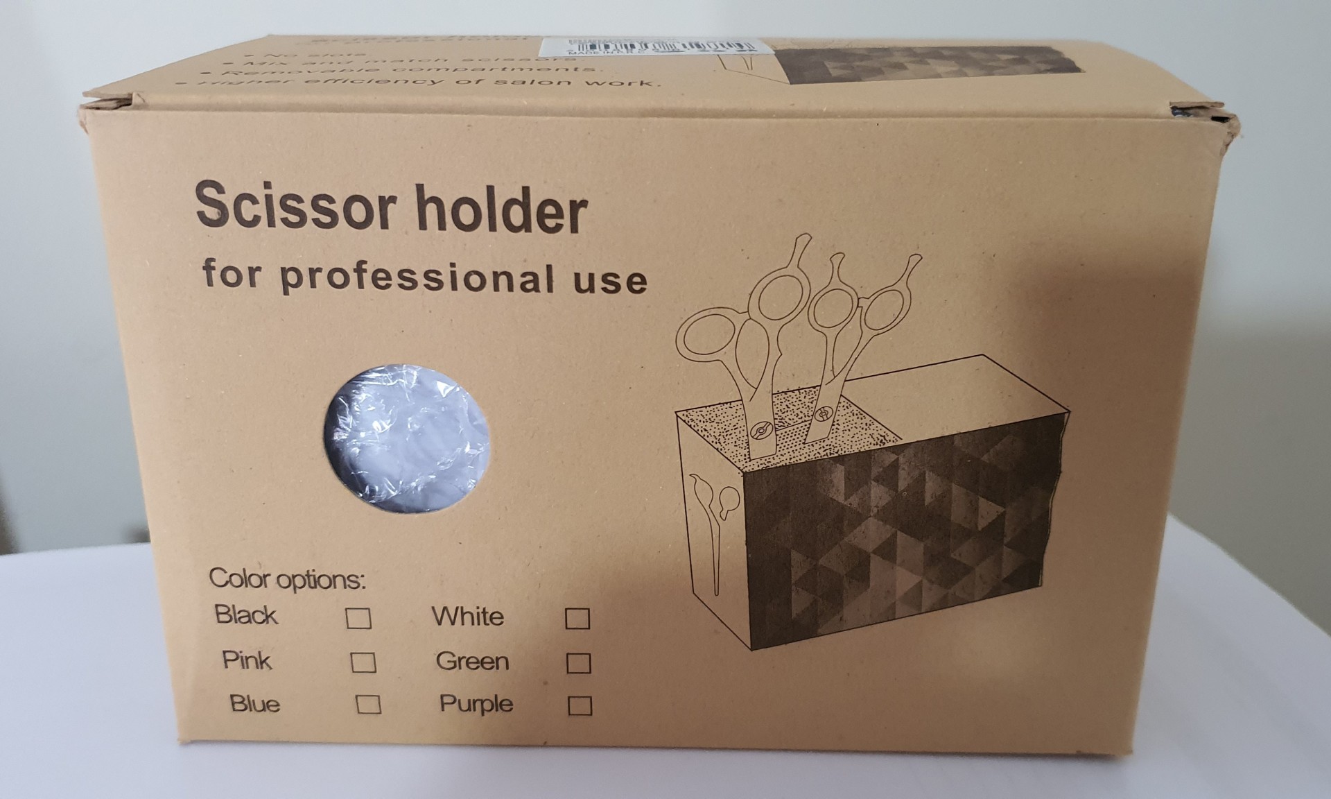 SUPORTE ORGANIZADOR TESOURAS & PENTES PVC WHITE