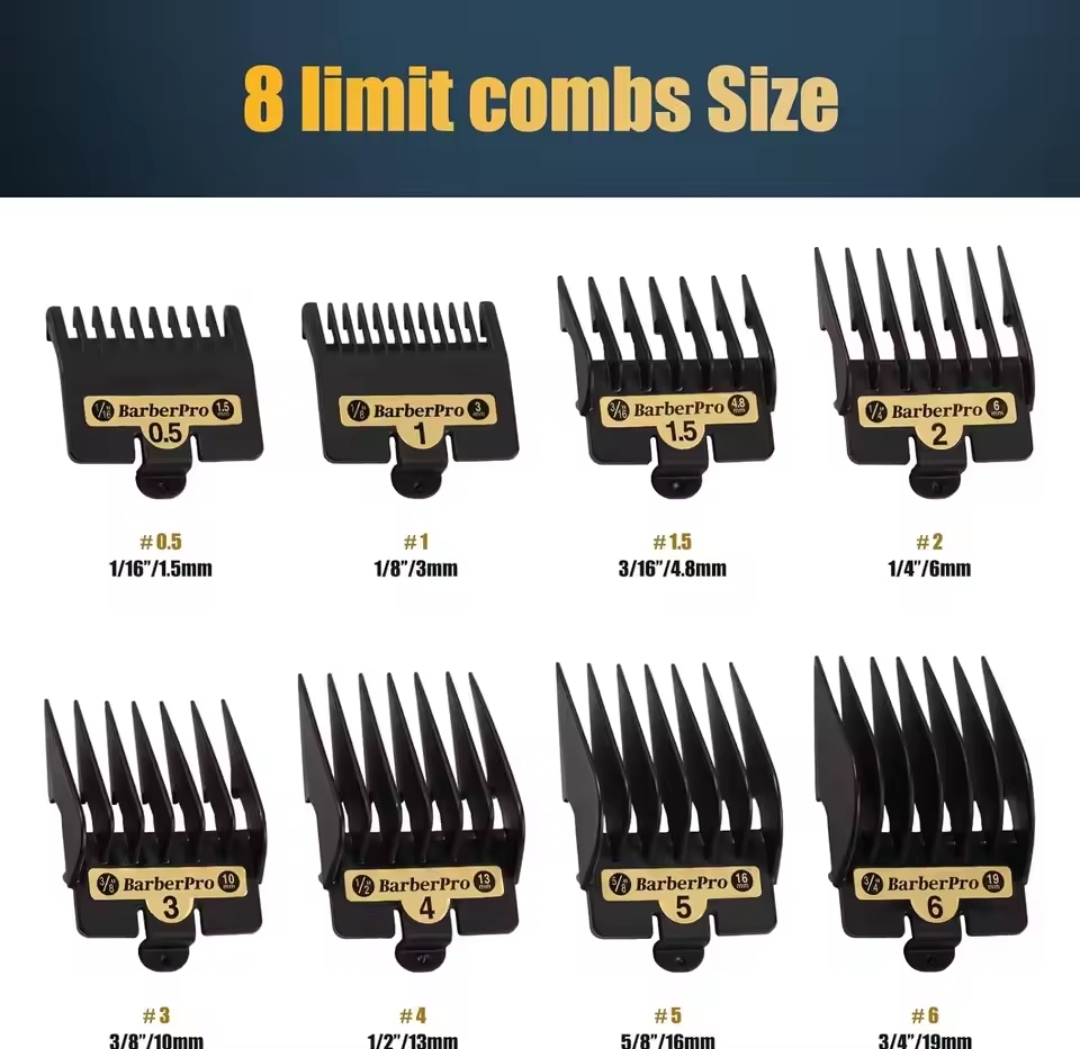 BARBERPRO 8 PENTES NIVEL COMPATIVEIS BABYLISS CLIPPER BP8BBY