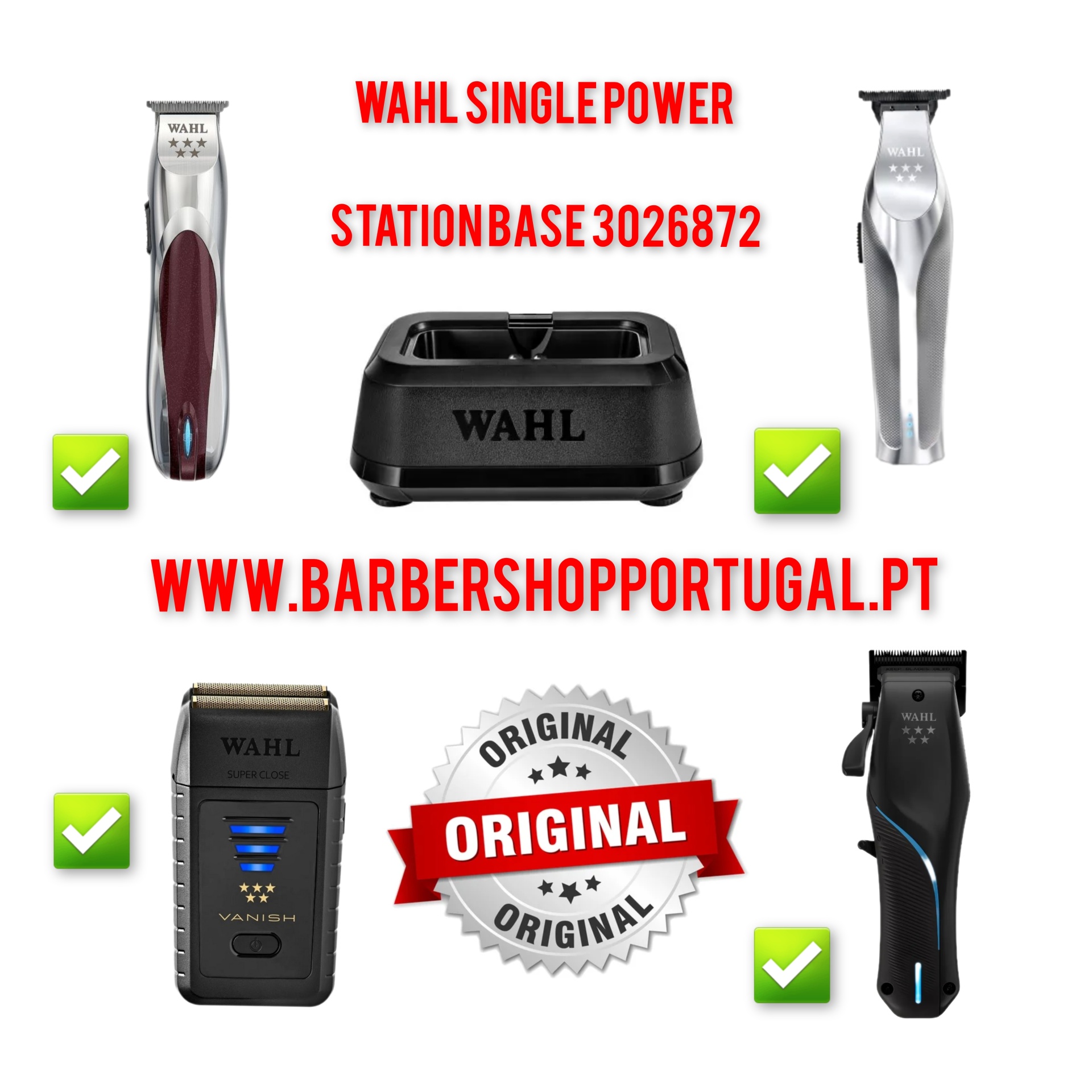 WAHL SINGLE POWER STATION BASE 3026872
