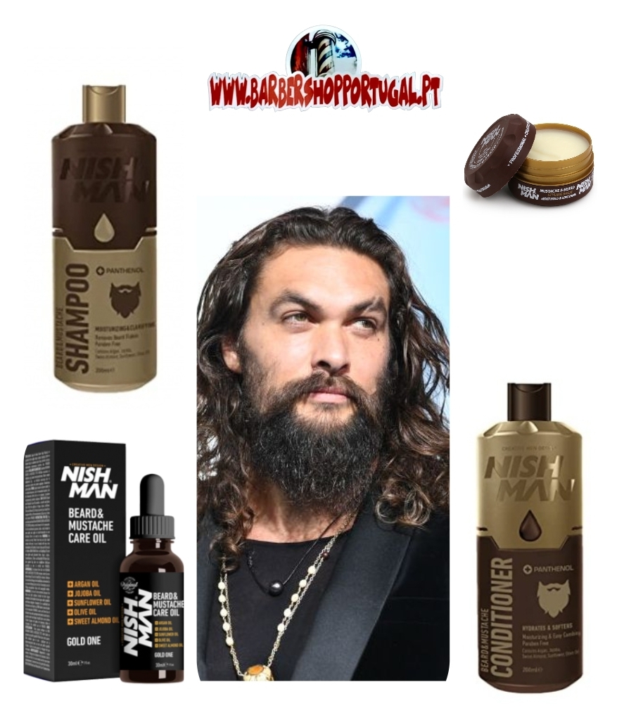 NISHMAN PACK BEARD CARE CUIDADO BARBA MEDIA JASON NMN-JASON