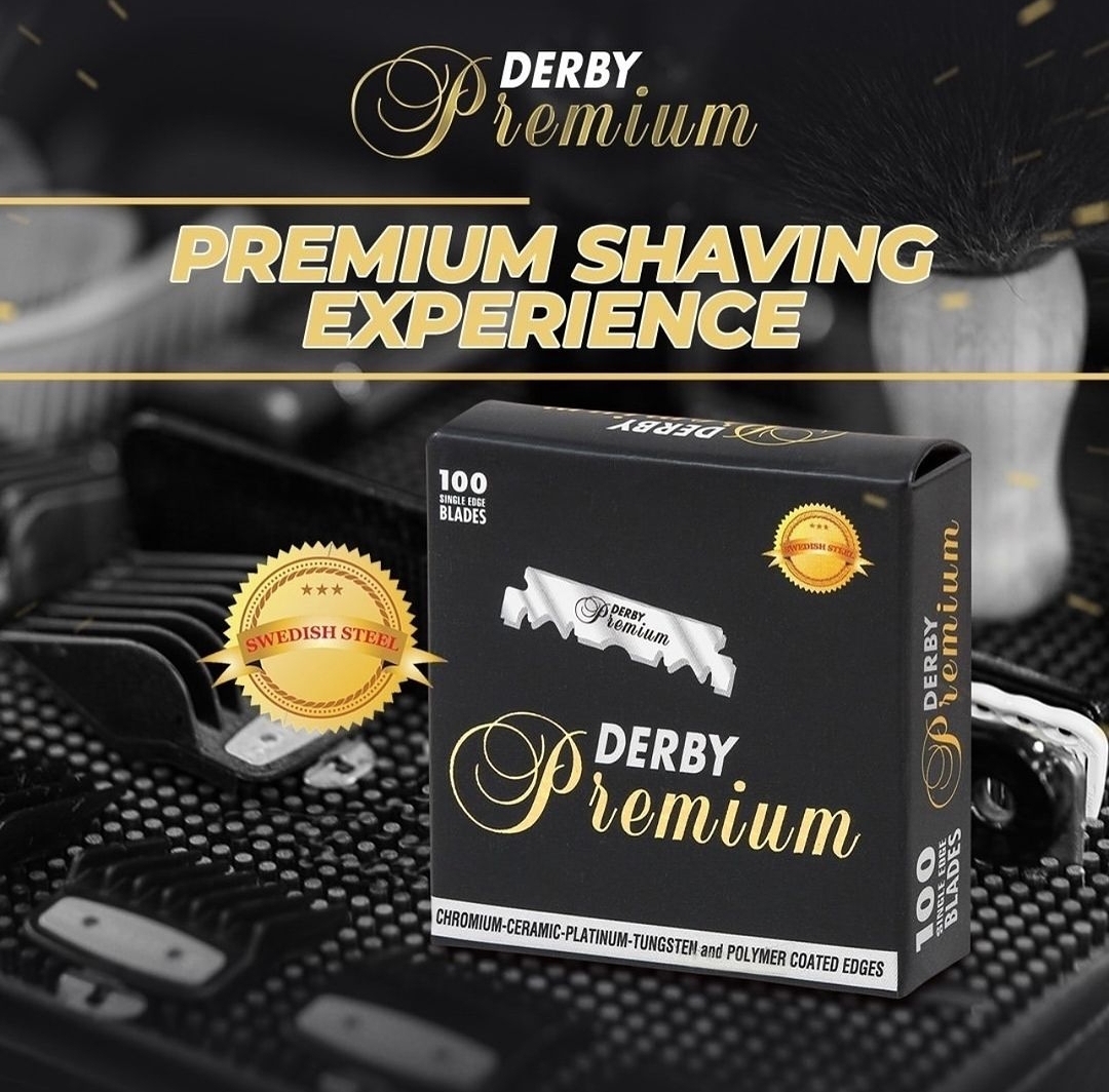 DERBY PREMIUM 100 SINGLE EDGE BLADE 1/2 LAMINAS PARTIDAS 06160