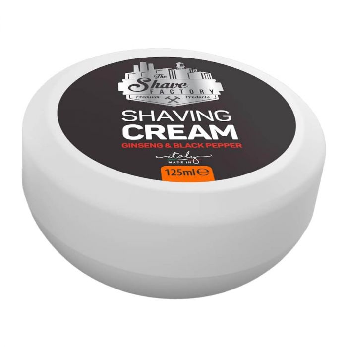 THE SHAVE FACTORY CREME DE BARBEAR TAÇA GINGSENG & BLACK PEPPER 125ML TS-9068