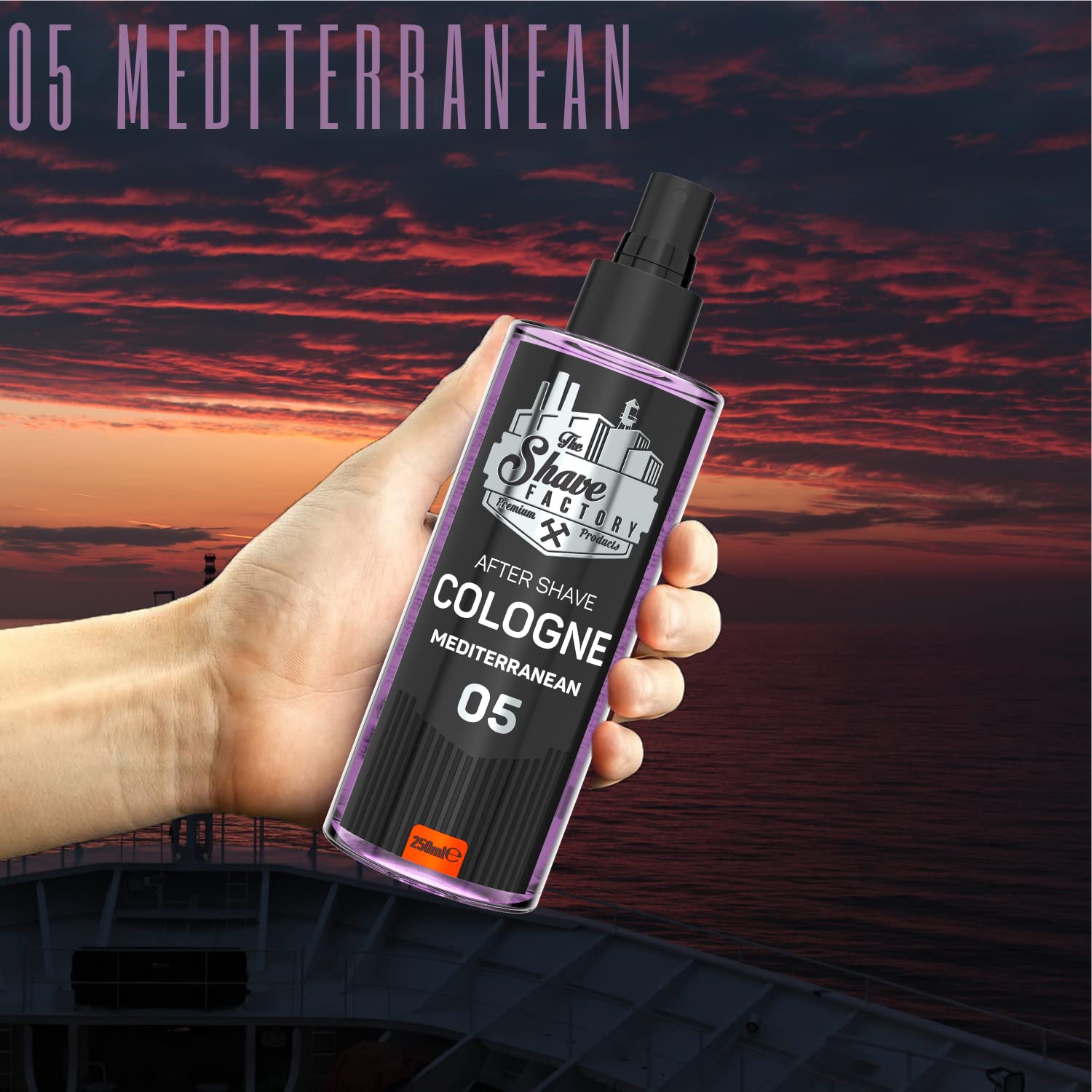 THE SHAVE FACTORY AFTER SHAVE COLOGNE 05 MEDITERRANEAN 250ML TS-9060-05
