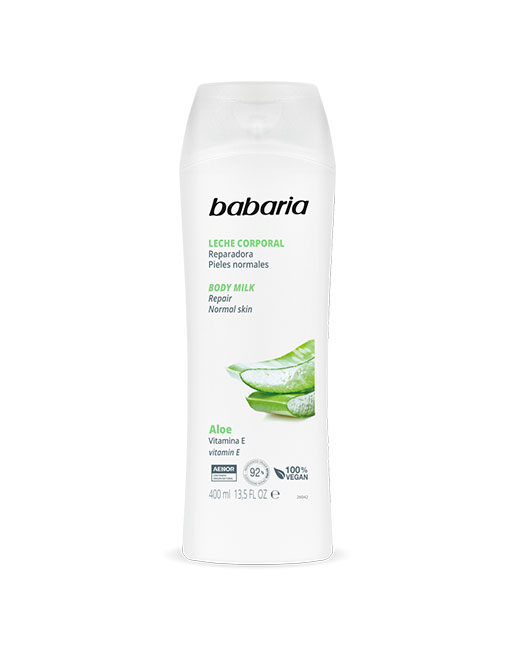 BABARIA BODY MILK LEITE CORPORAL HIDRATANTE ALOE VERA 400ML 31131