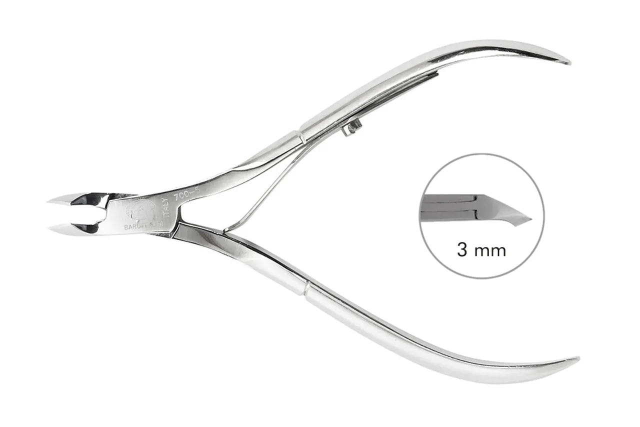 BARUFFALDI ALICATE CUTICULAS AÇO 10CM - 3MM  36700003