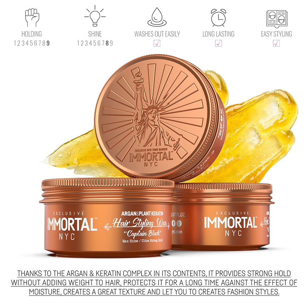 IMMORTAL POMADA  CAPTAIN BLACK 150ML  IPCB150