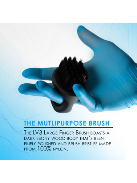 LEVEL3 FINGER BRUSH ESCOVA DE DEDO FADE NEGRA