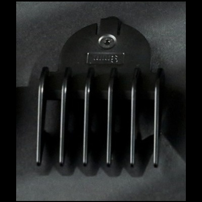 Acessório preto de lâmina de máquina de cortar cabelo com a marca WAHL