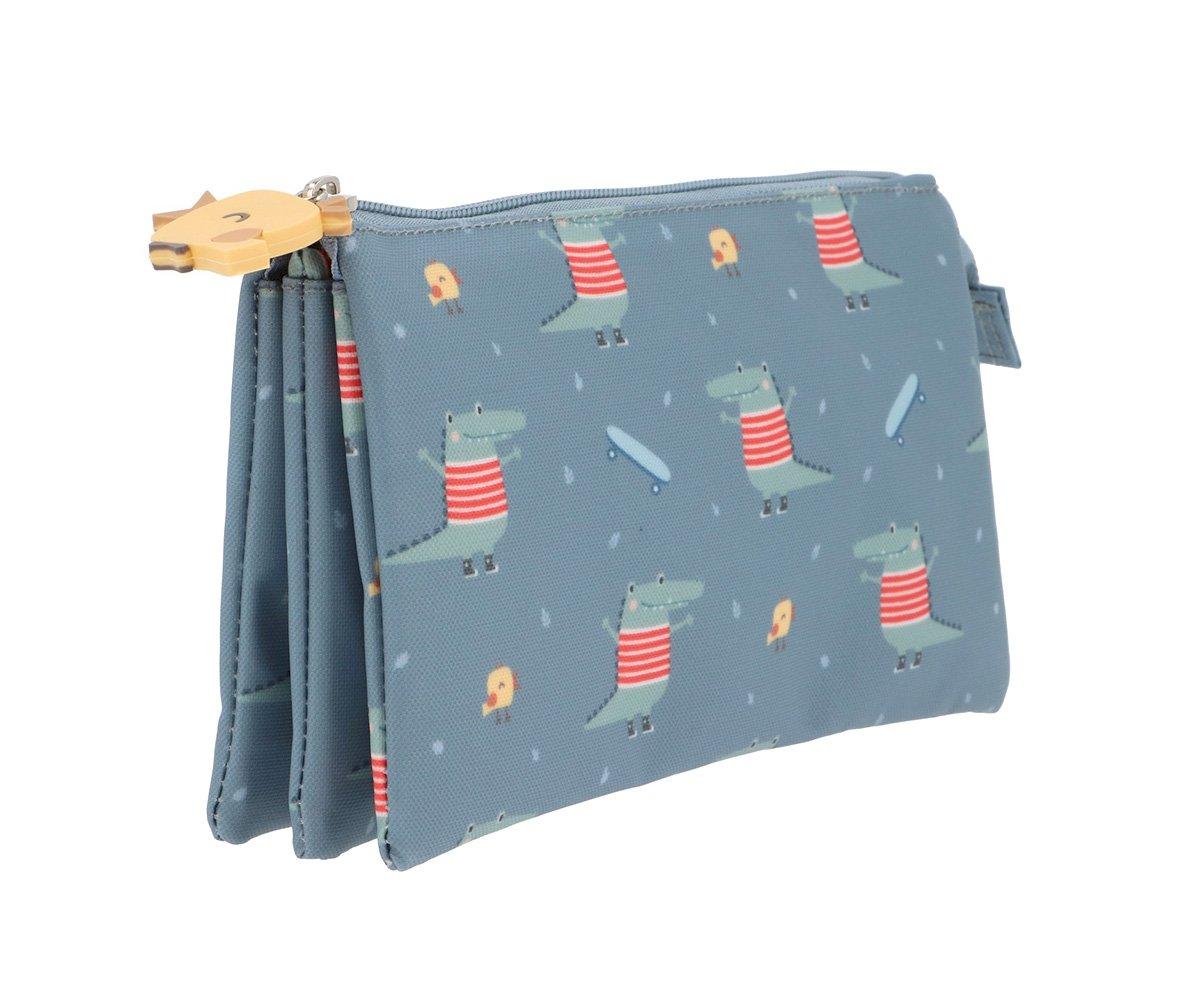 Estojo&#x20;com&#x20;3&#x20;compartimentos&#x20;Croc